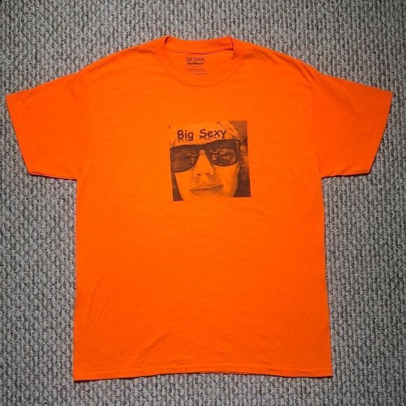 Vintage “Big Sexy” bright orange T-Shirt | Large - Picture 1 of 4